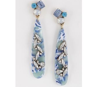 Elongated Tear Drop Acrylic Gem Dangle